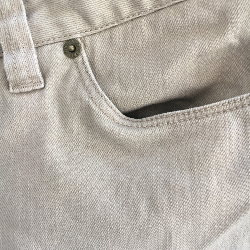 Vineyard Vines brown Jeans Mini Skirt Sz 4 100% Cotton Short Skirt Denim Pockets - Picture 6 of 8